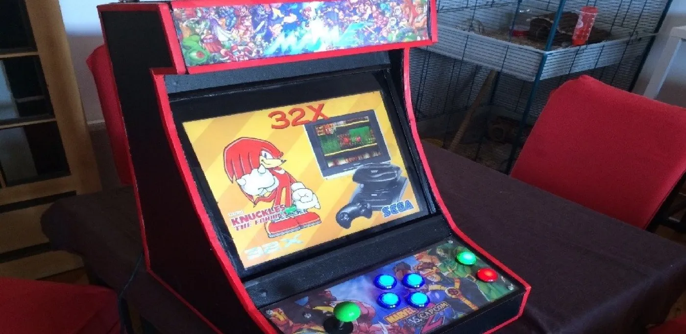 Le bartop terminé en vue trois quarts