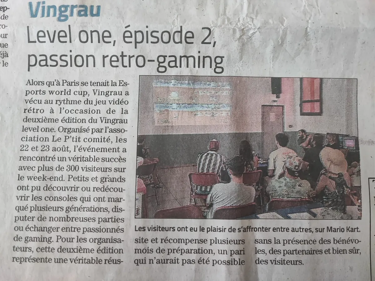 La coupure de L'Indépendant consacrée au festival Vingrau Level One 2026